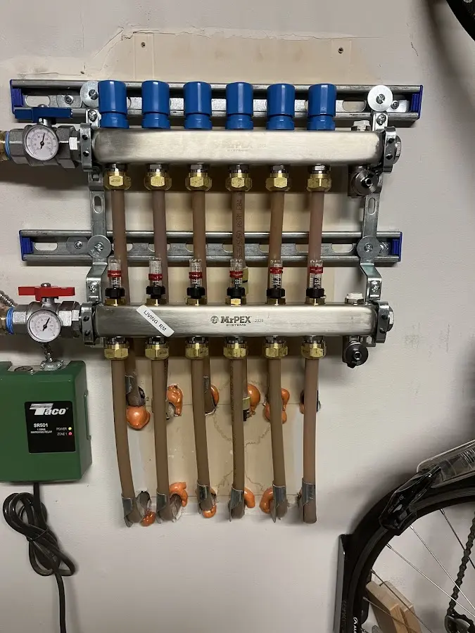 Plumber performing Gas Leak Detection at a residential property in Yoakum